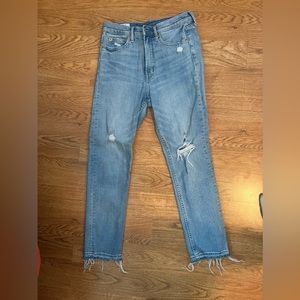Gap cigarette high rise jeans
